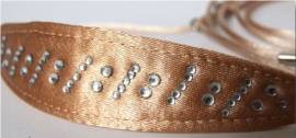 Ausstellungsleine - Showleine - Vorf�hrleine *gold* - Bild vergr��ern 