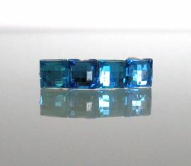 Multi-Jewelled-Barrette T�rkis-Blau - Bild vergr��ern 