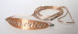 Ausstellungsleine - Showleine - Vorf�hrleine *gold* - Bild vergr��ern 