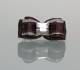 Mini-Schleife *Glamour Strass* Brown