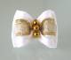 Schleife *Perle* wei�-gold