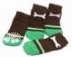 Hundesocken *Bone* braun-gr�n
