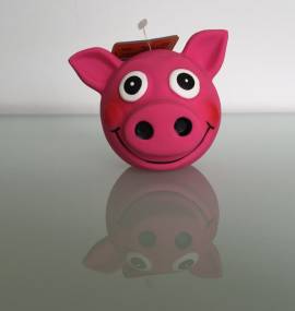 Latex Spielzeug *Schweineball* pink - Bild vergrern 