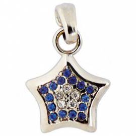 *Schmuckanh�nger Stern* blau - Bild vergr��ern 