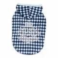 Puppy Angel Argyle Crown Hoodie blau