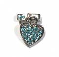 Strass Motiv Dangler *Herz-Blau*