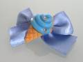 Ice Cream Cone Bow Blue