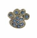 Strass Motiv Paw Print *Blau*