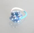 Puppy Pearls Hairbands blue