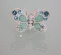 Crystal Butterfly Hairpin Blue