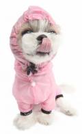 Puppy Angel Transparency Rain Coat GIRL rosa
