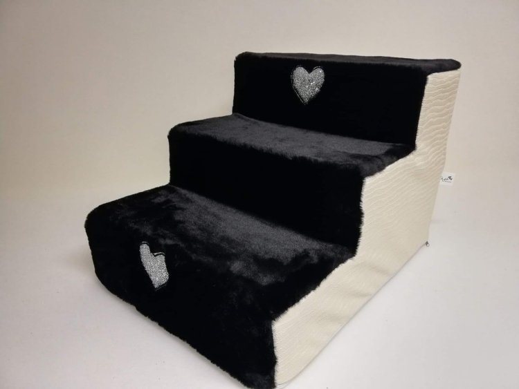 Hundetreppe Eh Gia aqua-white-schwarz